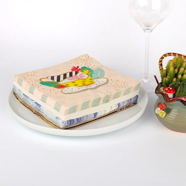Personalized Patterned Cocktail Napkins